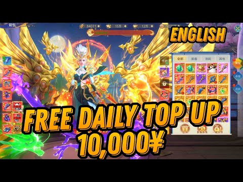 Mmo RPG English - Free Daily top up 10,000¥ + Skin + Aura dragon + Mount & Discount 99% / X7 Game