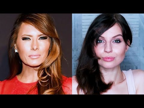 Стиль и образ Мелании Трамп // Объемные Локоны Без Плойки // Легкий смоки // Ваша Саша ♥