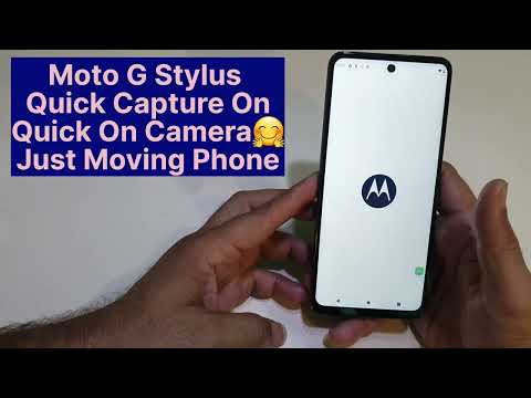 Moto G Stylus Quick Camera On Shortcut in Lock Screen | Just Moving Phone Or On Camera