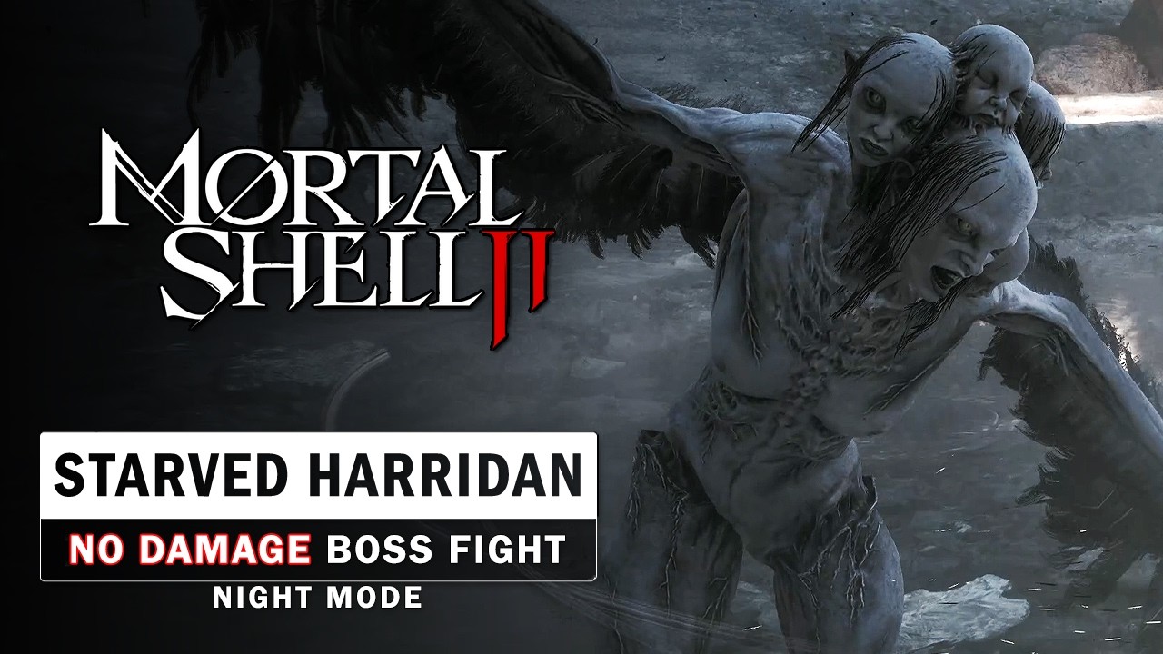 Mortal Shell 2 - Starved Harridan Boss Fight (No Damage / Night Mode)