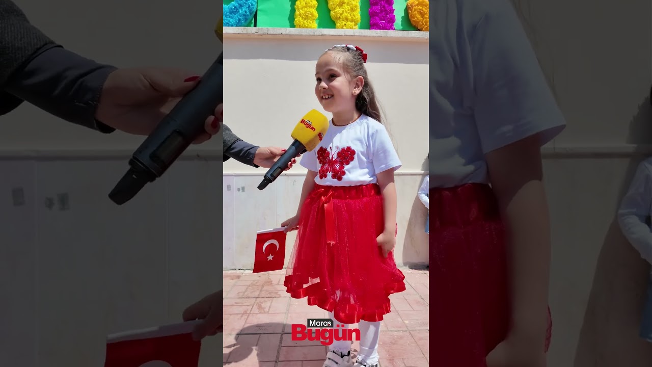 Mikrofon çocuklarda! Kahramanmaraş'ta 23 Nisan'ı bir de onlardan dinleyin