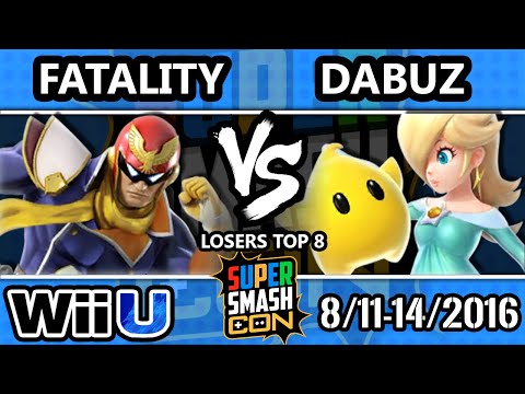 SSC 2016 SSB4 - TA | Fatality (Falcon) Vs. dT | Dabuz (Rosalina, Olimar) - Smash 4 - Losers Top 8