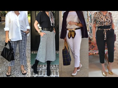 CONJUNTOS y COMBINACIONES de ROPA MODERNOS y COMODOS para MUJERES MADURAS