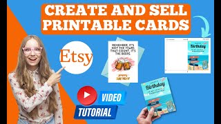 Make Money Selling Printable Greeting Cards On ETSY - FREE! - Step-By-Step 2023 Tutorial