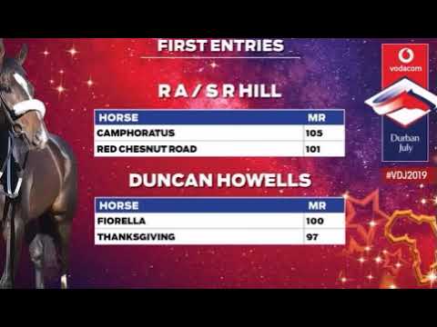 2019 Vodacom Durban July - First Entries