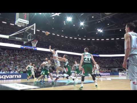 LKL finalas 2015. Pirmos rungtynės: Kauno Žalgiris - Lietuvos rytas. Geriausi momentai (Highlights)