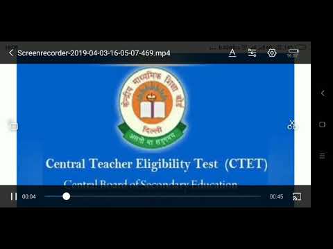CTET exam admit card 2019 kaise karna hai download Video