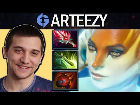 Naga Siren Dota 2 Gameplay EG.Arteezy with Butterfly and Tarrasque