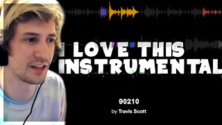 xQc Reacts to Sample Breakdown: Travis Scott ft. Kacy Hill - 90210