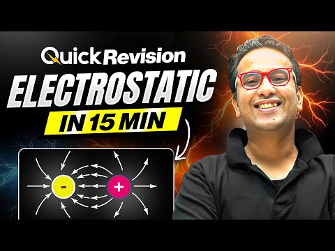 QUICK Revision of ELECTROSTATIC in 15 Minutes⚡️ || MUST Watch✅