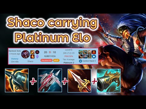 Lord Dominiks Shaco carrying Platin Elo  [League of Legends] Full Gameplay - Infernal Shaco