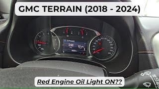 How to check ENGINE OIL PRESSURE on GMC Terrain (2018 - 2024)