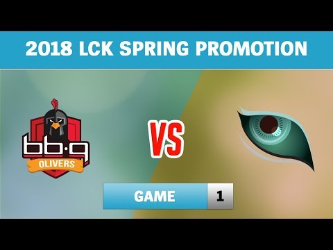 Highlights: BBQ vs KDM Game 1 | Vòng Thăng Hạng LCK Mùa Xuân 2018