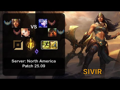 Sivir ADC + Lux vs Ashe + Nautilus - NA Challenger - Patch 25.09