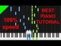 Red - Pieces piano tutorial