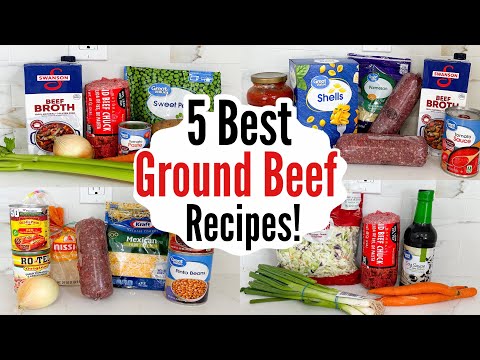 5 BEST Ground Beef Recipes! | Tasty, Quick & Cheap Dinners Made EASY! | Julia Pacheco