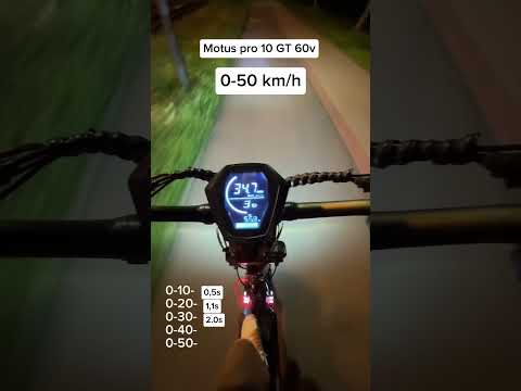 Motus pro 10 GT 60v 0-50 km/h