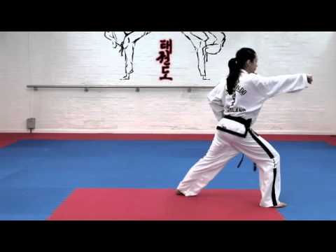 White Belt basic techniques - Saju Makgi and Saju Jirugi (ITF TKD Taekwon Do)