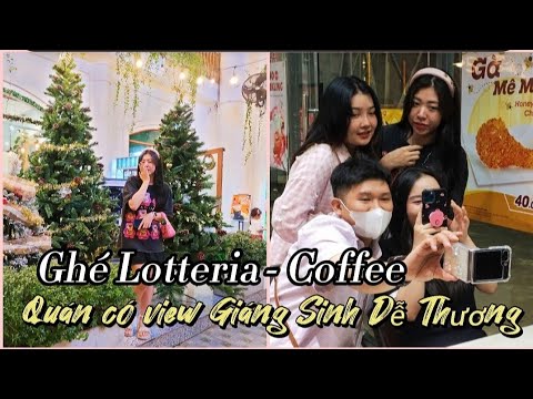Xuống Phố - Ghé Qua Lotteria - Café | Quán Có Ver Giáng Sinh Đẹp # NguyenThao NT3