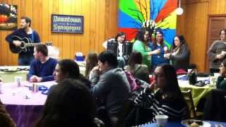 Winter Blast Havdallah - Downtown Detroit Synagogue - Havdala (Debbie Friedman tune) &amp; Eliahu Hanavi