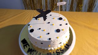 Easy farewell cake decoration ideas | Simple cake design