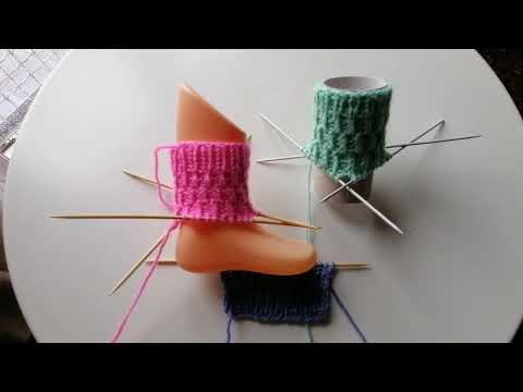 Mega leichtes Strickmuster 😻 in Runden und in Reihen.