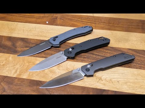 Kershaw Duralock Knives, The Covalent, Heist and Iridium