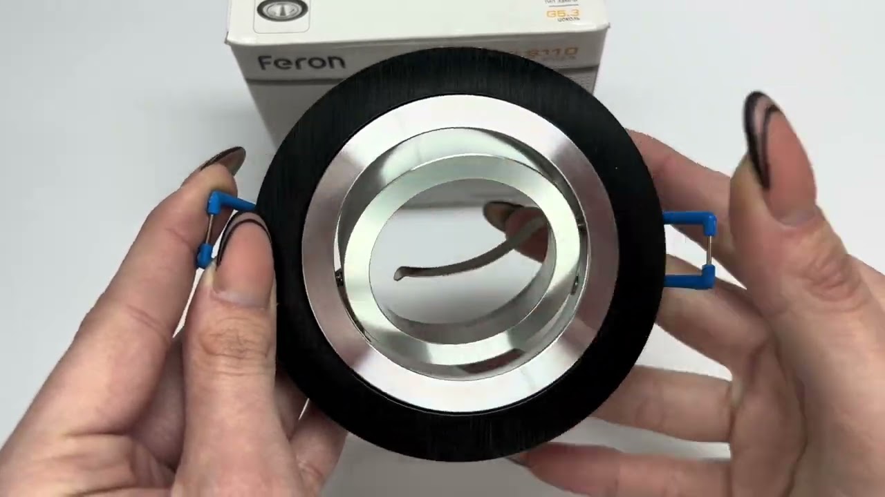 Встраиваемый поворотный точечный светильник FERON DL6110 MR-16 черный 32671