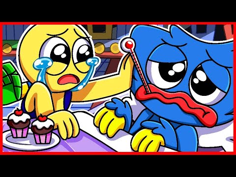 Huggy Wuggy.Exe Is So Sad & Sick With Player.Exe - Poppy Playtime Animation