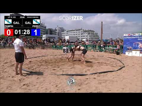 3º R. LP - 70Kg: PAMPIN BLANCO, NEREA (GAL) PEREZ TOURIÑO, LYDIA (GAL)