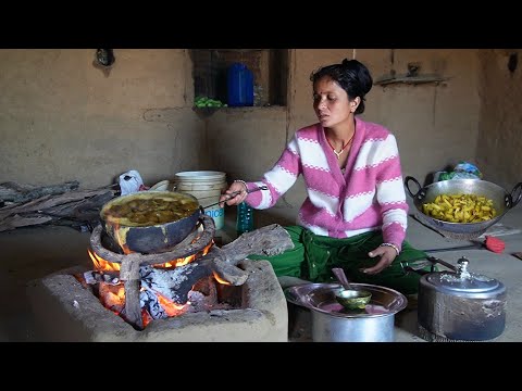 Simple Nepali Village Food Cooked Over an Open Fire — You Won’t Believe the Flavour!