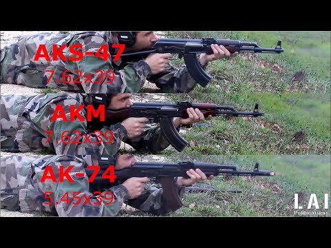 Automatic shooting : AKS-47 (Radom PMKS), AKM (Izhezsk) and AK-74 (Arsenal)