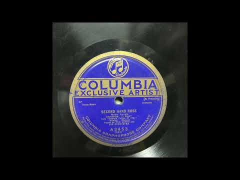 Ted Lewis And His Orchestra - Second Hand Rose (1921)