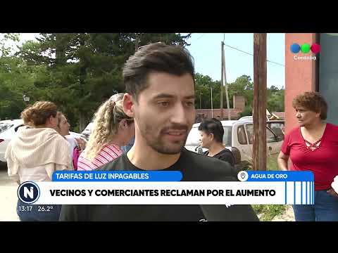 PROTESTA EN EL MANZANO POR BOLETA DE LUZ