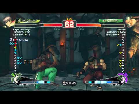 Kiryu Tsukimiya [Guy] Vs ukeuke [Dee Jay] SSF4 Arcade Edition 2012 XBL