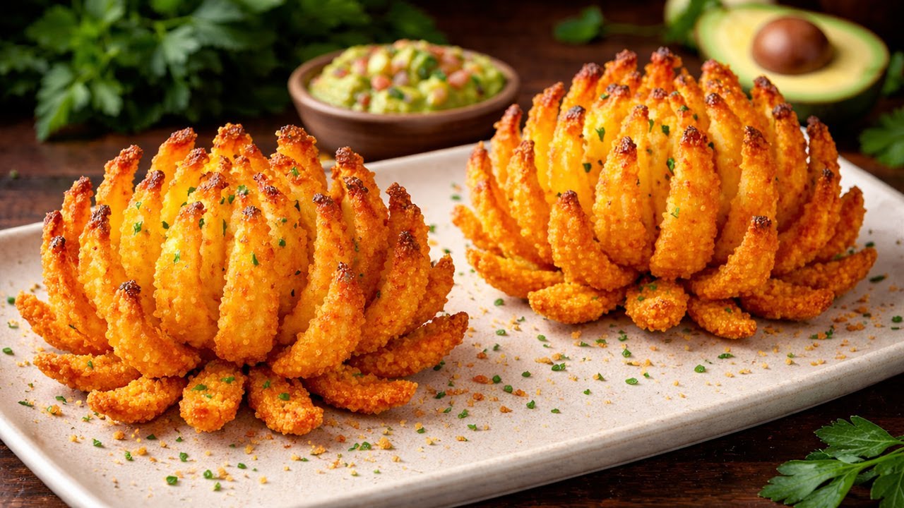 Oven-Baked Blooming Onion with Creamy Avocado Sauce by Fast Kitchen Habits β recipe photo
