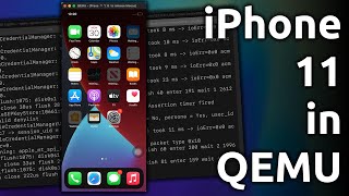 iOS 14 in QEMU (emulating the iPhone 11)!