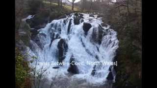 preview picture of video 'Swallow Falls (Rhaedr Ewynnol) Waterfall, North Wales'