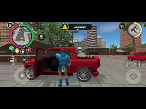 Rope Hero Vice Town - City Superhero Car Challenge Driver Games - Android GamePlay