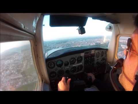 First Solo Flight Cessna C152 Cascais LPCS with ATC Comms