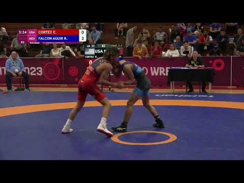 Final 1-2 • GR 55 kg • Elijah Manuel CORTEZ(USA) vs. Rodrigo FALCON AGUIRRE(MEX)