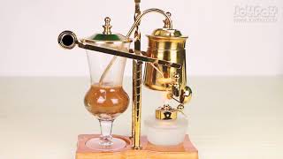 Belgian Coffee Maker- Luxury Belgium Balance Brewer and Coffee Syphon Royal Brass Siphon Brewer