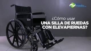 ¿Cómo usar una silla de ruedas con elevapiernas