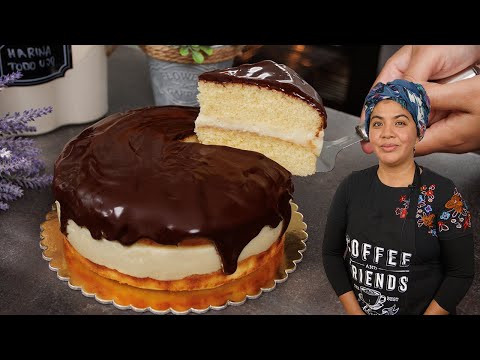 Boston cream pie soft and fluffy 🍰