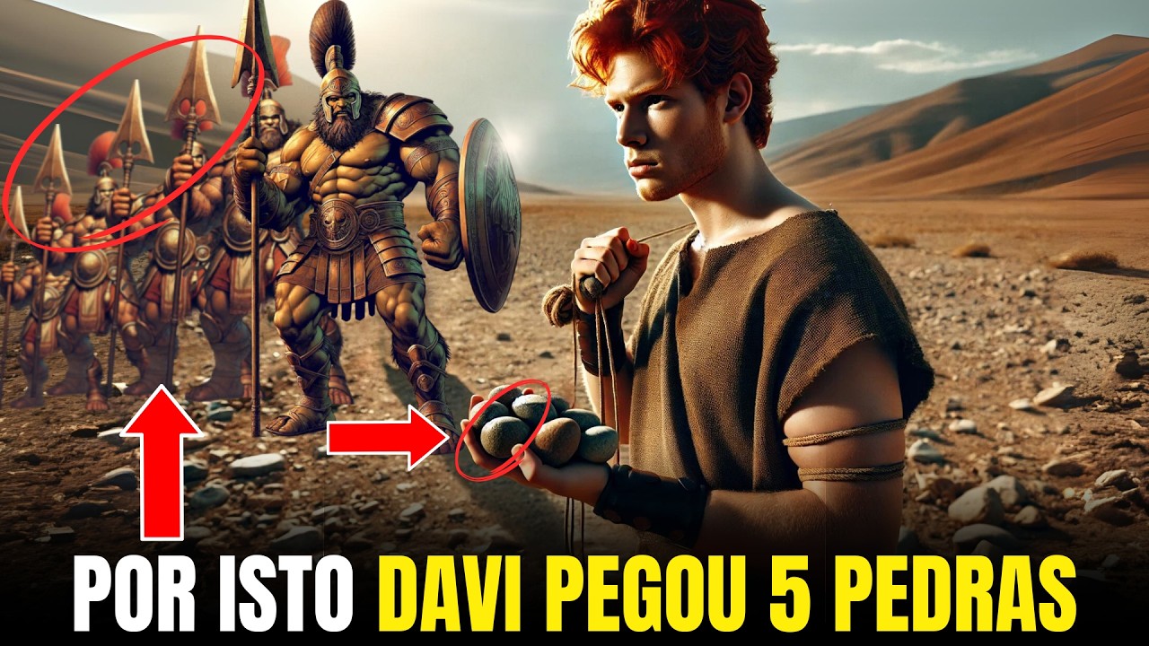 O MISTERIOSO SIGNIFICADO DAS CINCO PEDRAS DE DAVI AO ENFRENTAR GOLIAS