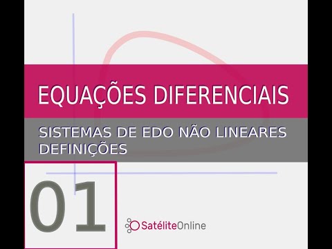 Sistemas de EDO não lineares 01: Definições