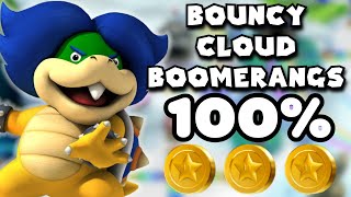 ✅ Bouncy Cloud Boomerangs - 100% Walkthrough & Star Coins | New Super Mario Bros. U Deluxe