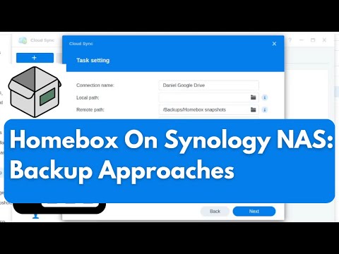 Backup Approaches For Homebox On Synology NAS (Inventory Management)