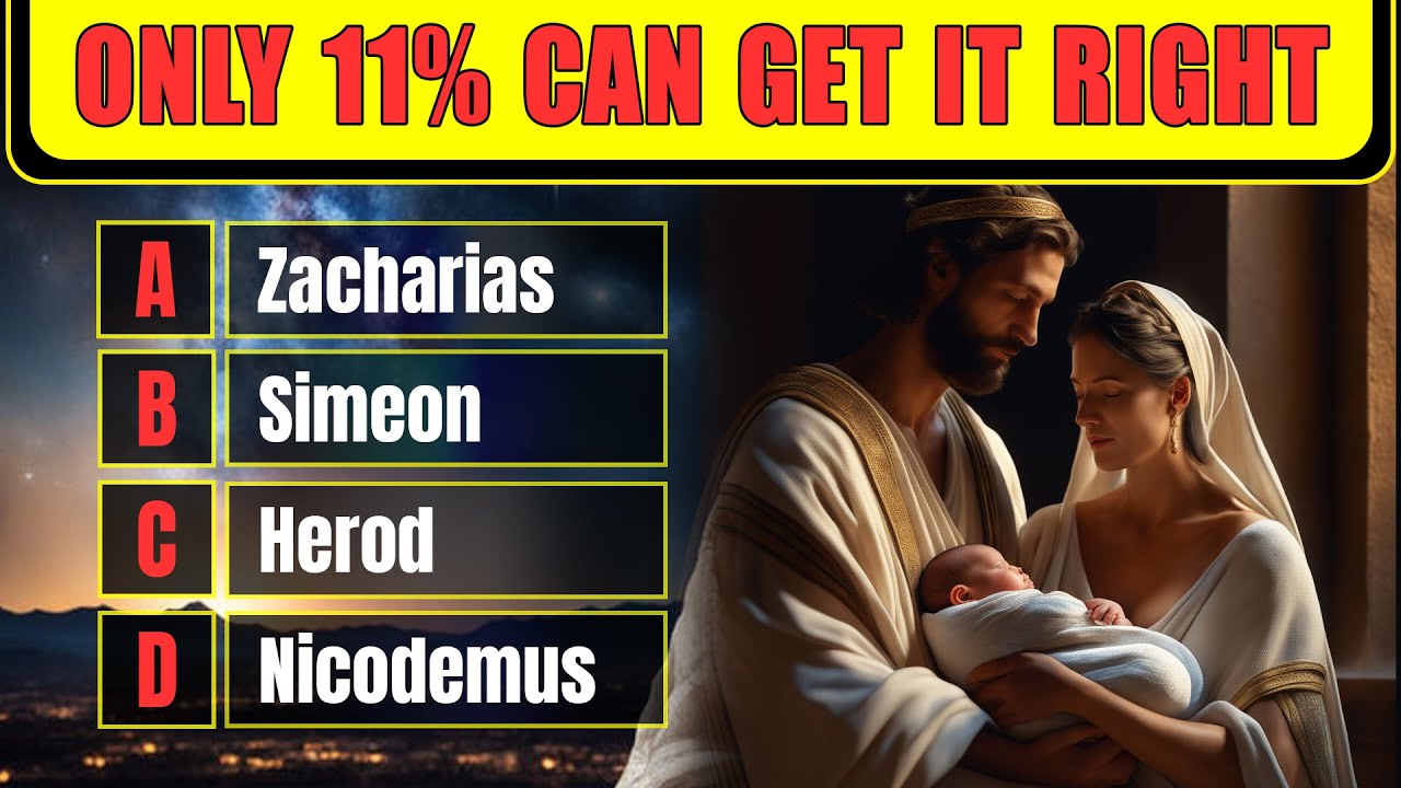 25 BIBLE QUESTIONS TO TEST YOUR BIBLE KNOWLEDGE - Easy Moderate Hard | The Bible Quiz