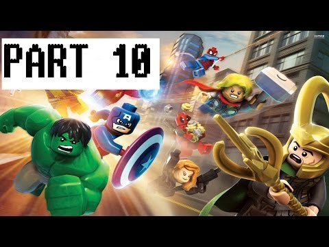 LEGO Marvel Superheroes Gameplay Walkthrough Part 10-Stark Tower